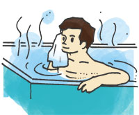 入浴はよい場合とわるい場合が…