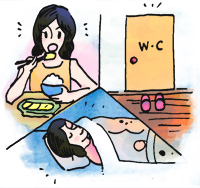 快食、快便、快眠